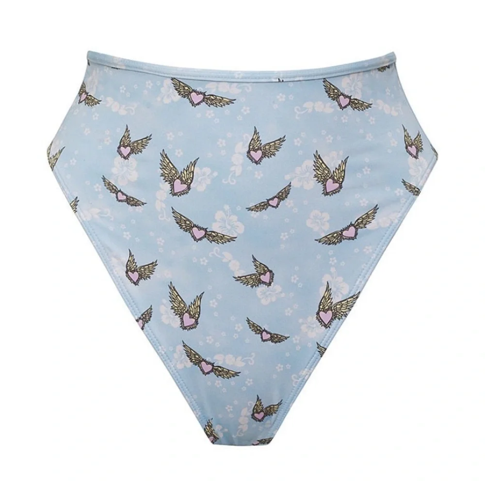 NWOT FRANKIES BIKINIS Estella Bikini Bottom- baby blue